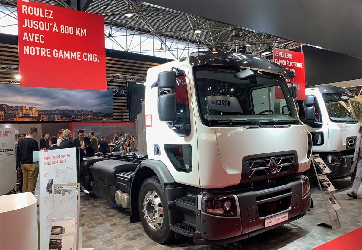 800 km d’autonomie pour le porteur GNC de Renault Trucks