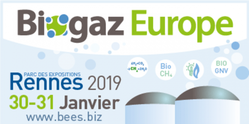 Venez rencontrer l’AFGNV pendant le Salon Biogaz Europe, les 30 et 31 janvier 2019 à Rennes