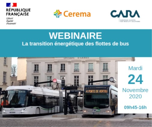 Le 24 novembre 2020, Webinaire sur la transition énergétique des flottes de bus