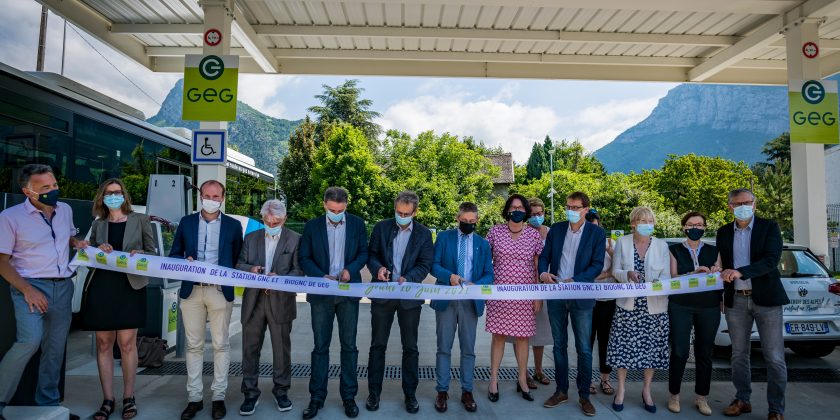 Le 11 juin 2021, GEG a inauguré sa nouvelle station GNC et BioGNC A SAINT-EGREVE