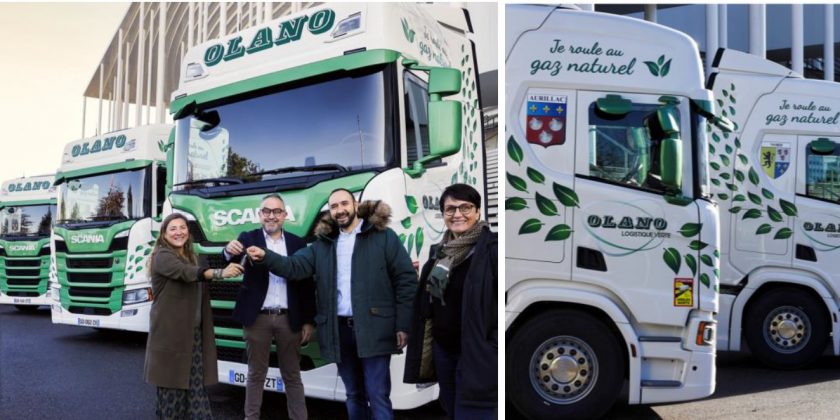 Le Groupe Olano renforce sa démarche vertueuse avec l’acquisition de 10 tracteurs Scania GNL